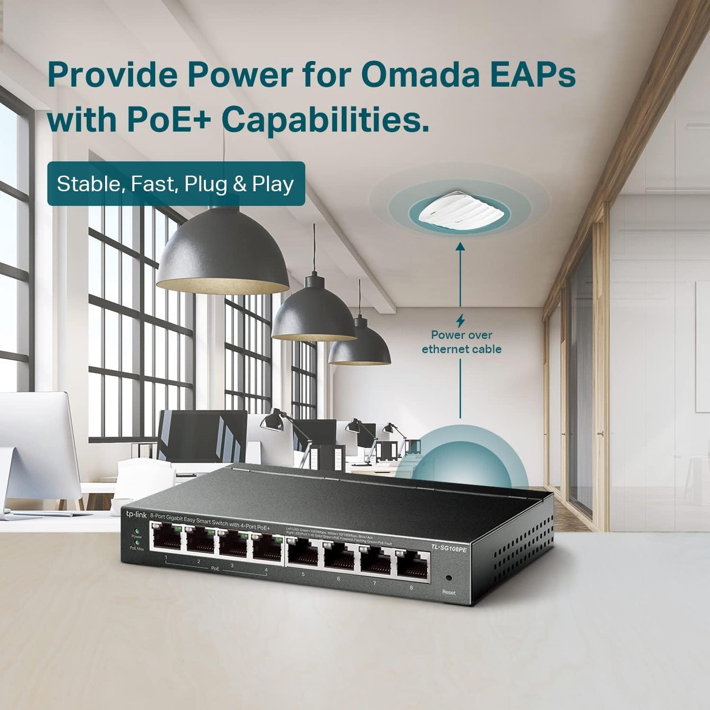 TP-Link TL-SG108PE 8 Port Gigabit PoE Switch