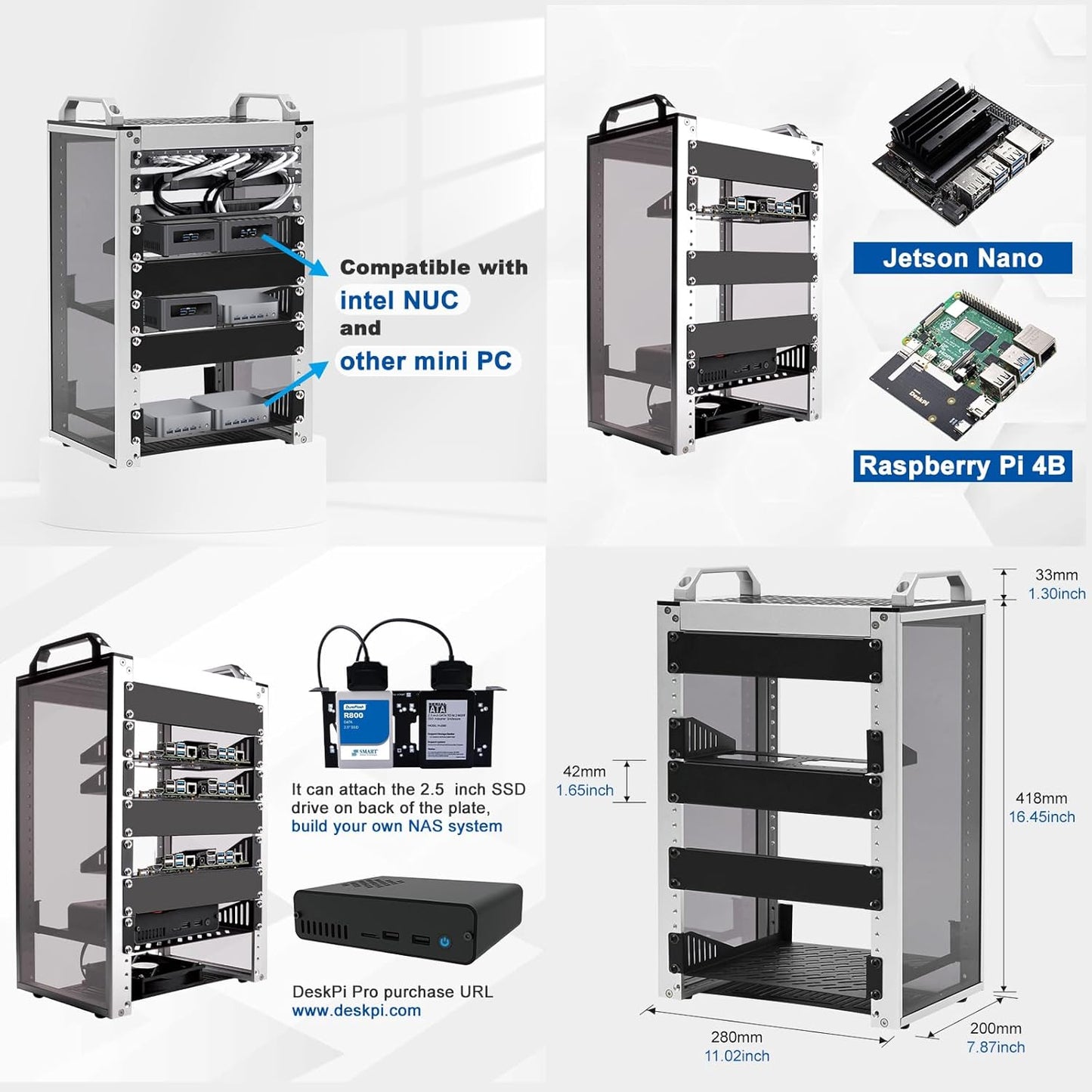 GeeekPi 8U Server Cabinet