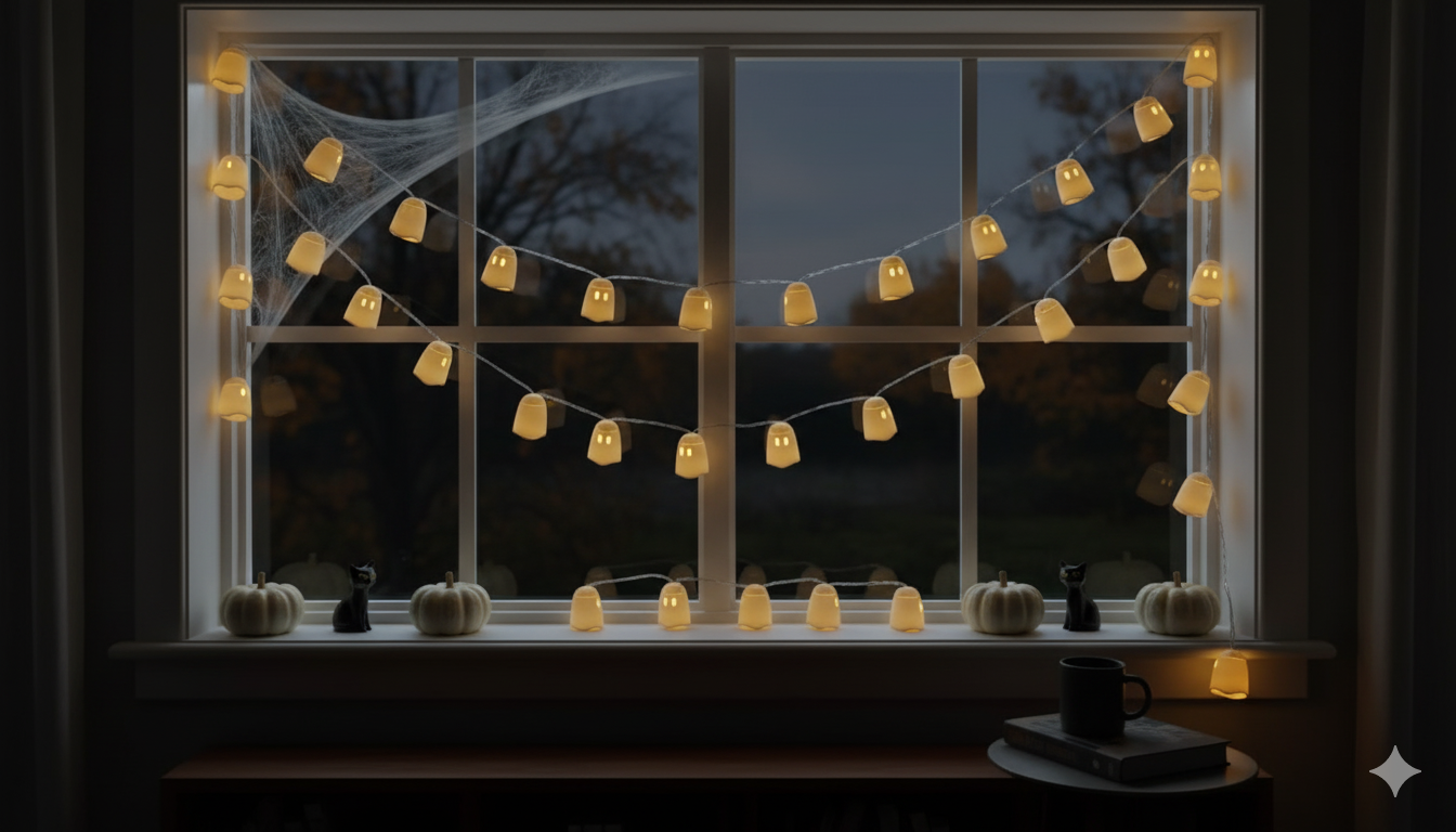 Snap On Ghost Fairy Light Covers