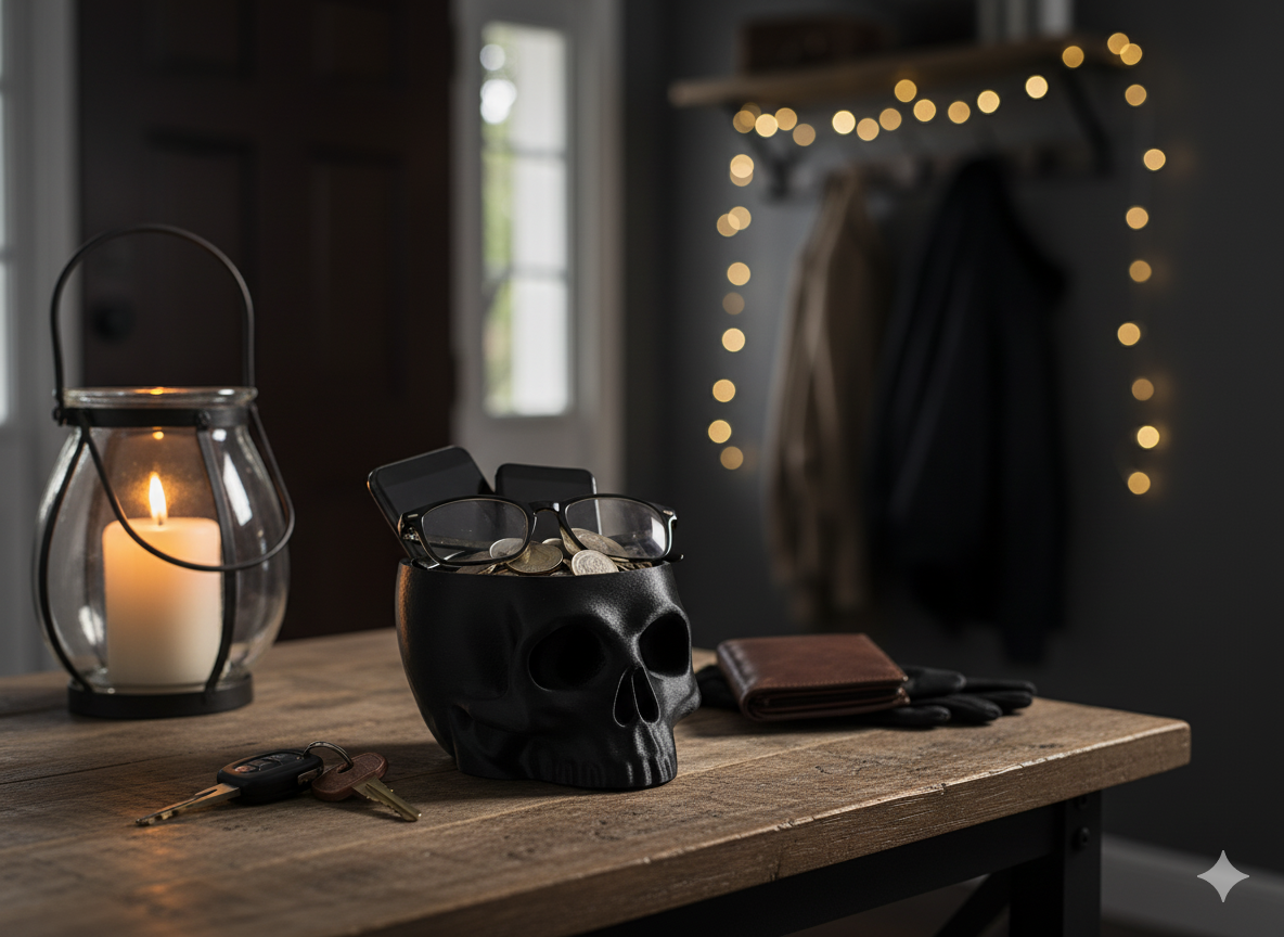Memento Mori Skull Bowl