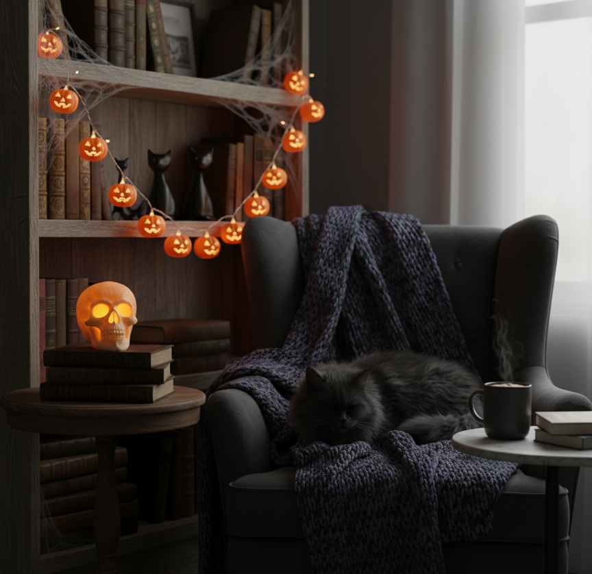 Haunted Skull Candle Lantern