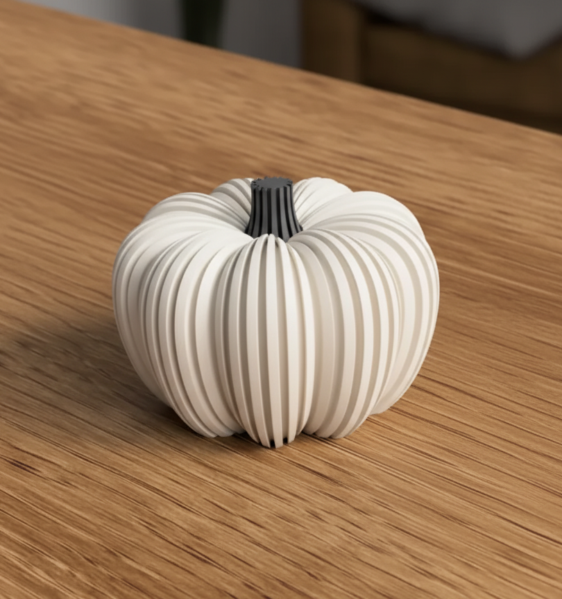 Modern Ribbed Pumpkin Light Diffuser