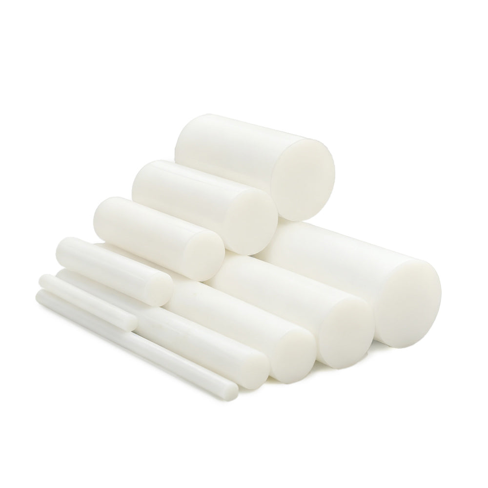 White Delrin Round Bar 1