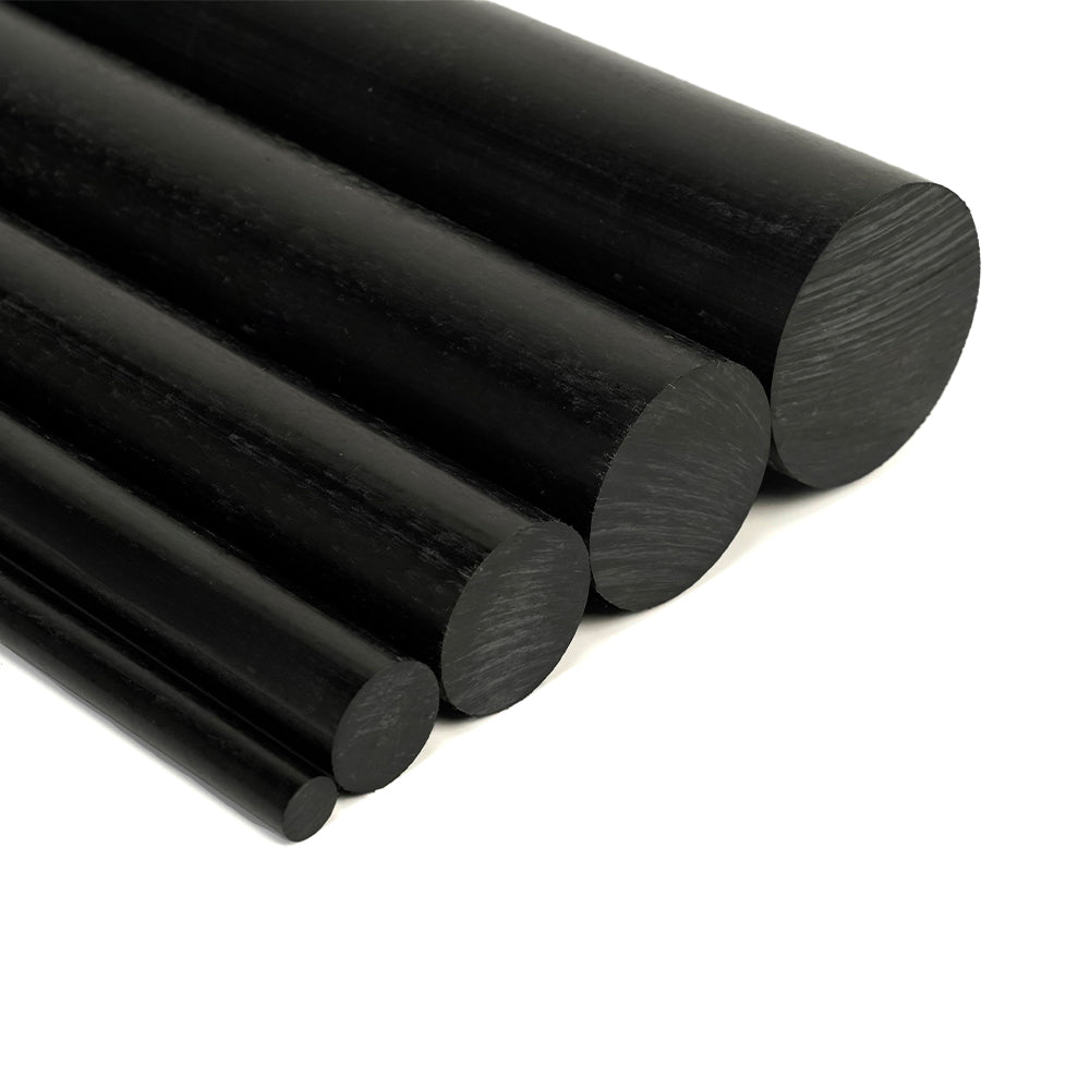 Black Delrin Round Bar 1