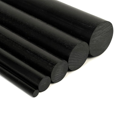 Black Delrin Round Bar 1
