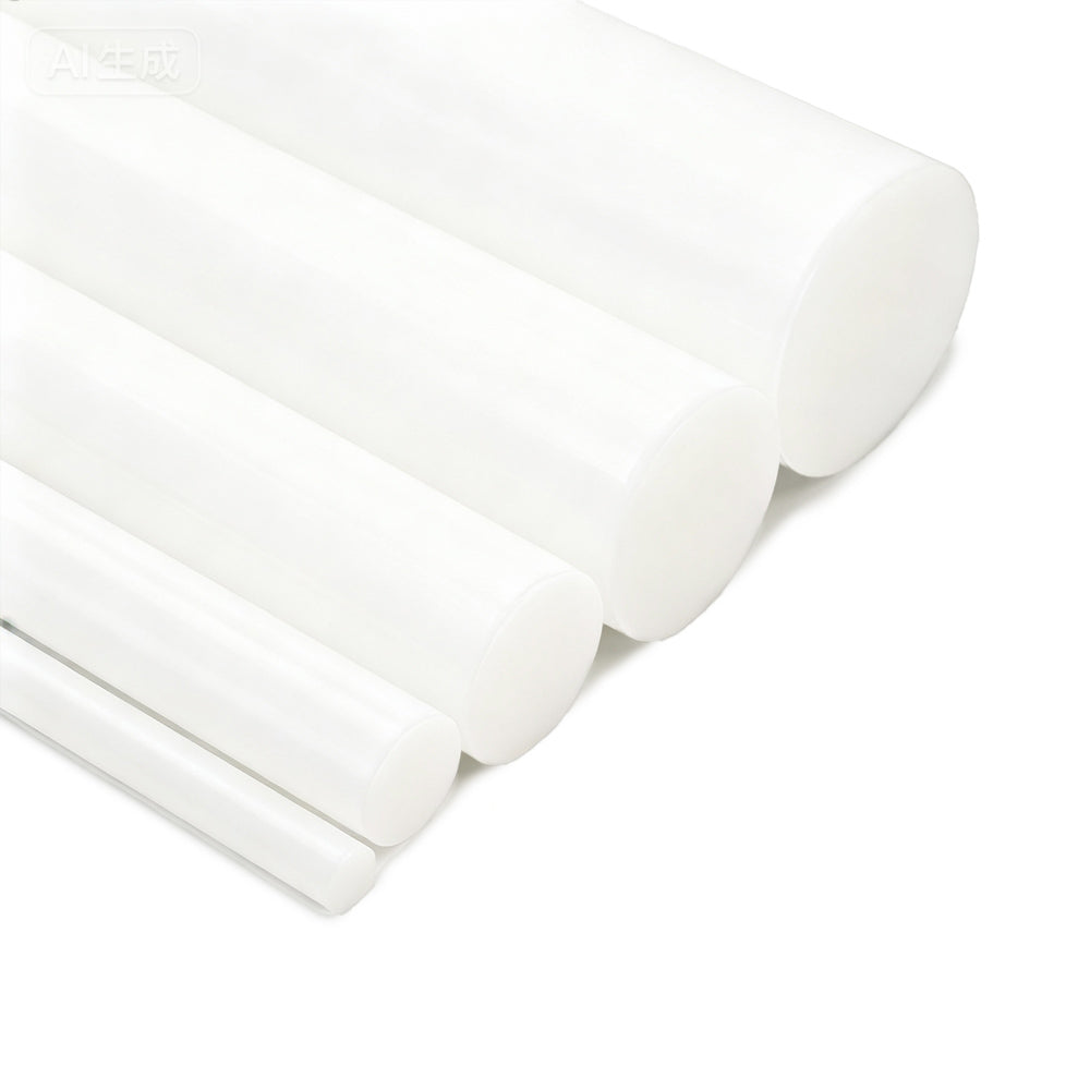 White Delrin Round Bar 2