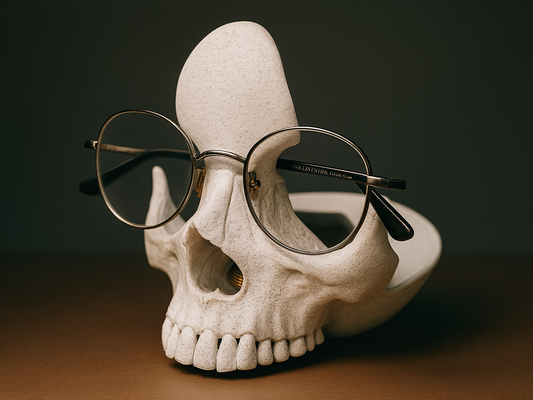 Glasses Holder Skull Bowl