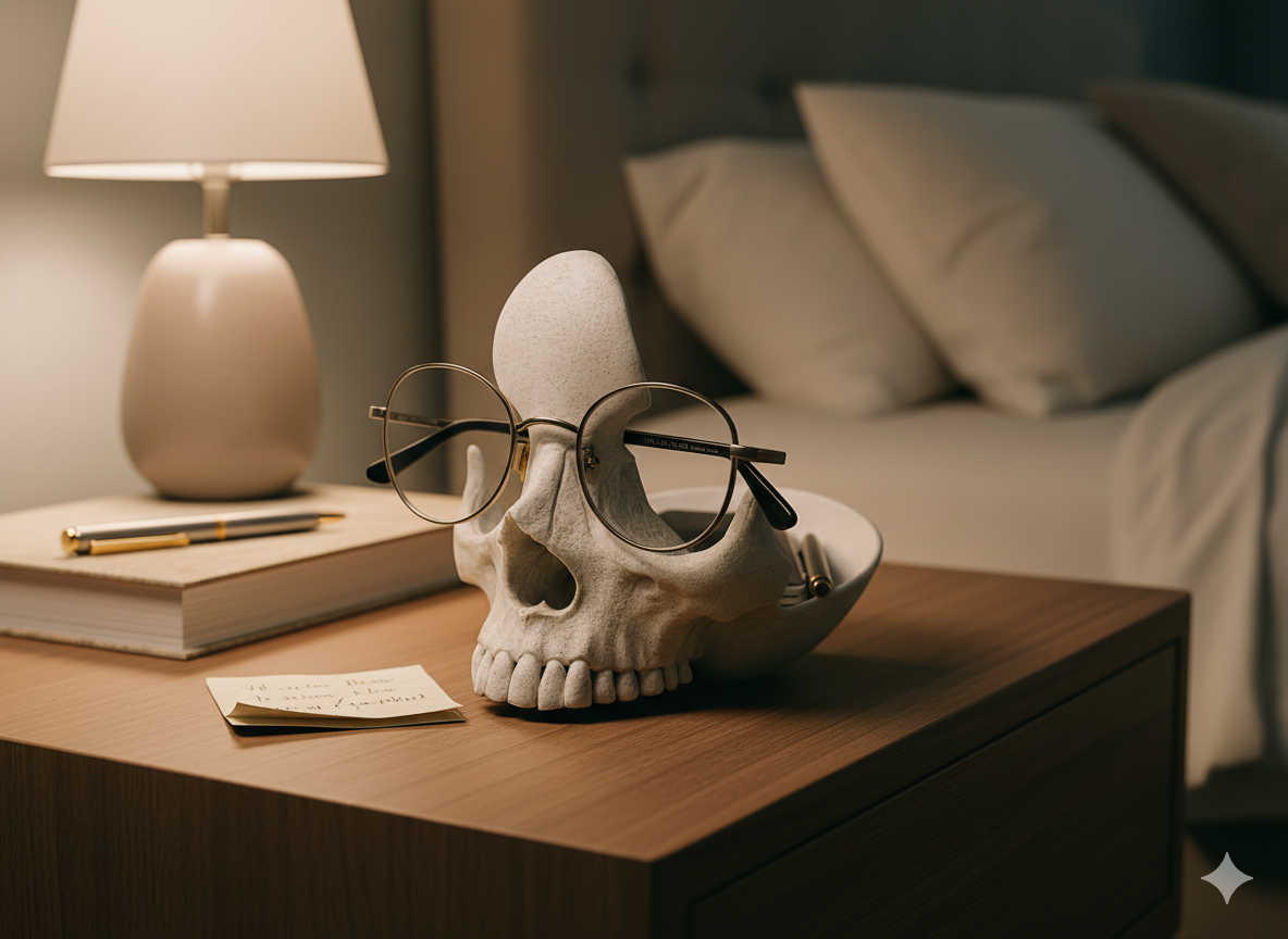 Glasses Holder Skull Bowl