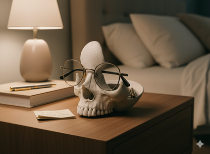Glasses Holder Skull Bowl