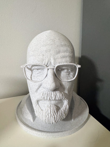 Walter White (Heisenberg) Bust Headphone Stand | Gift Idea for Breaking Bad Fans