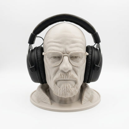 Walter White (Heisenberg) Bust Headphone Stand | Gift Idea for Breaking Bad Fans
